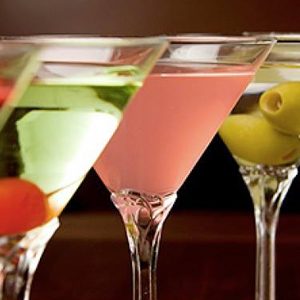 Martinis and cocktails from the bar at Reza's Restaurant